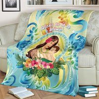 Hawaii Mother's Day Blanket I Love You Mom