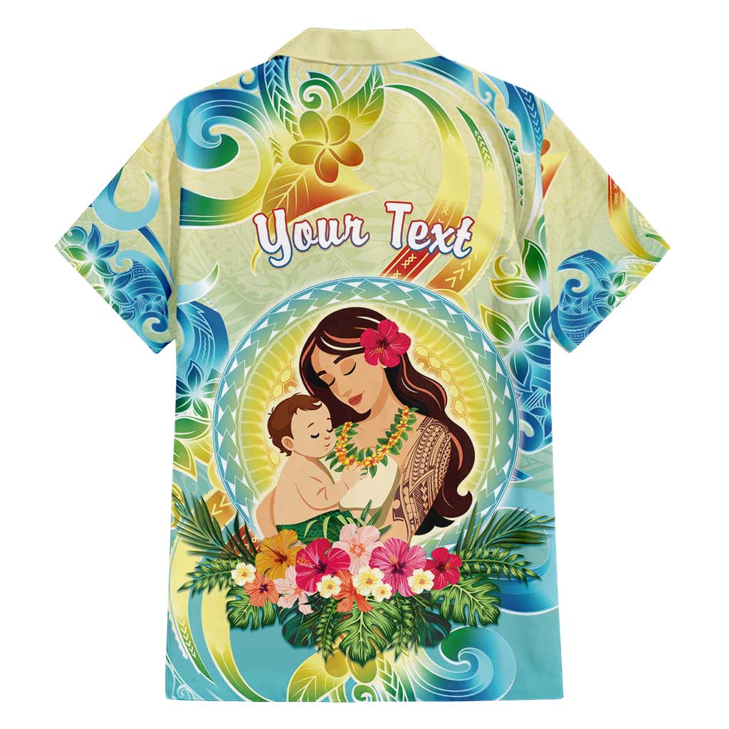 Personalised Hawaii Mother's Day Family Matching Long Sleeve Bodycon Dress and Hawaiian Shirt I Love You Mom DT04 - Polynesian Pride