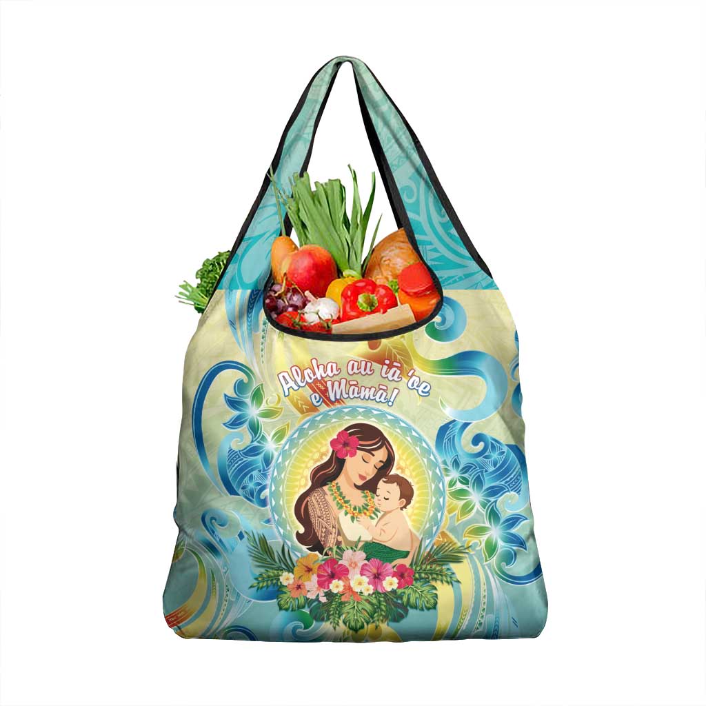 Hawaii Mother's Day Grocery Bag I Love You Mom