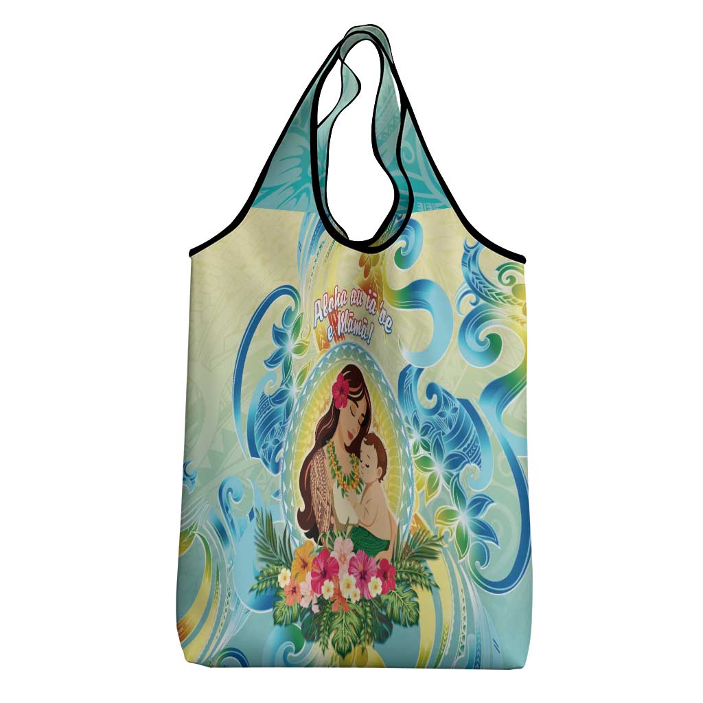 Hawaii Mother's Day Grocery Bag I Love You Mom