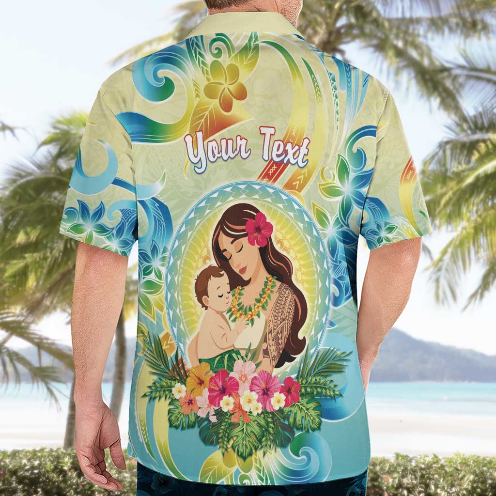 Personalised Hawaii Mother's Day Hawaiian Shirt I Love You Mom