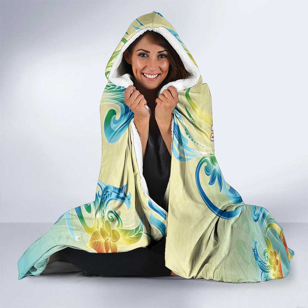 Hawaii Mother's Day Hooded Blanket I Love You Mom