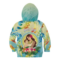 Personalised Hawaii Mother's Day Kid Hoodie I Love You Mom