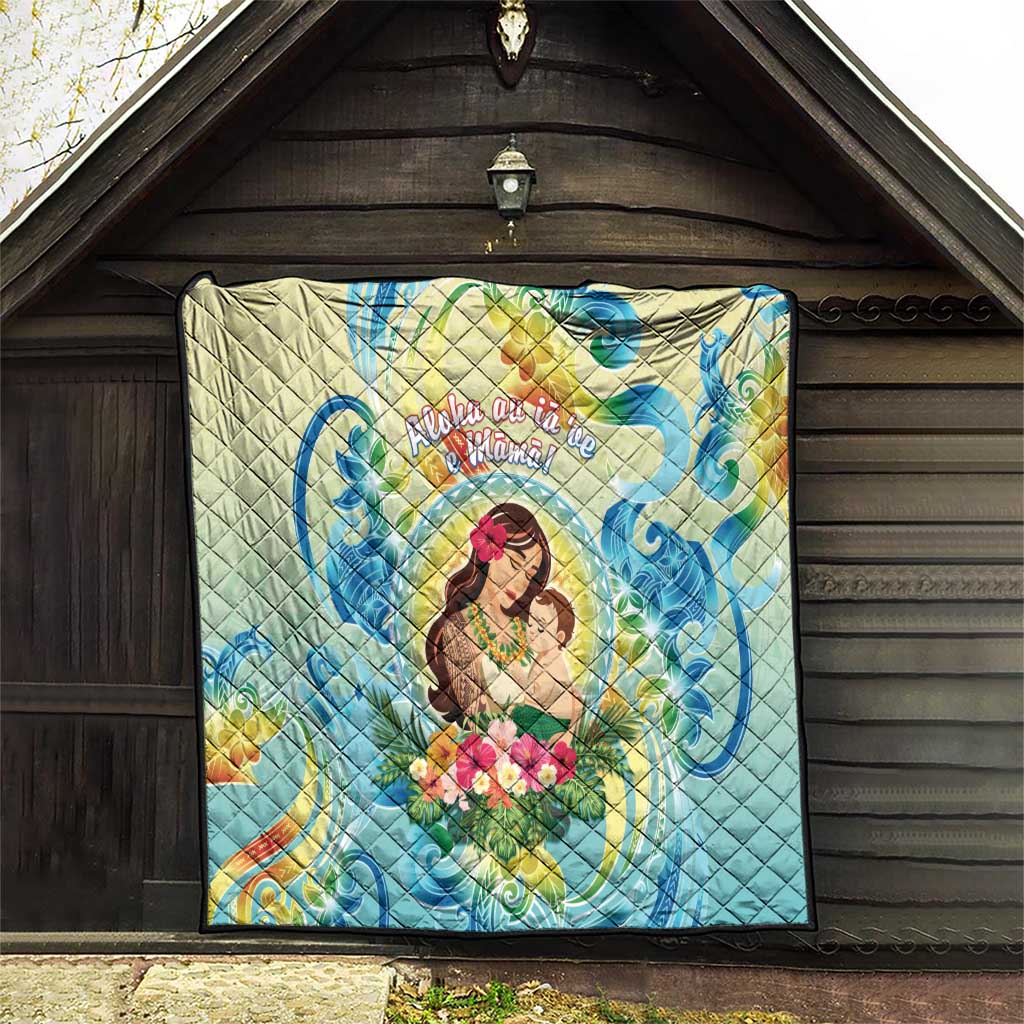 Hawaii Mother's Day Quilt I Love You Mom