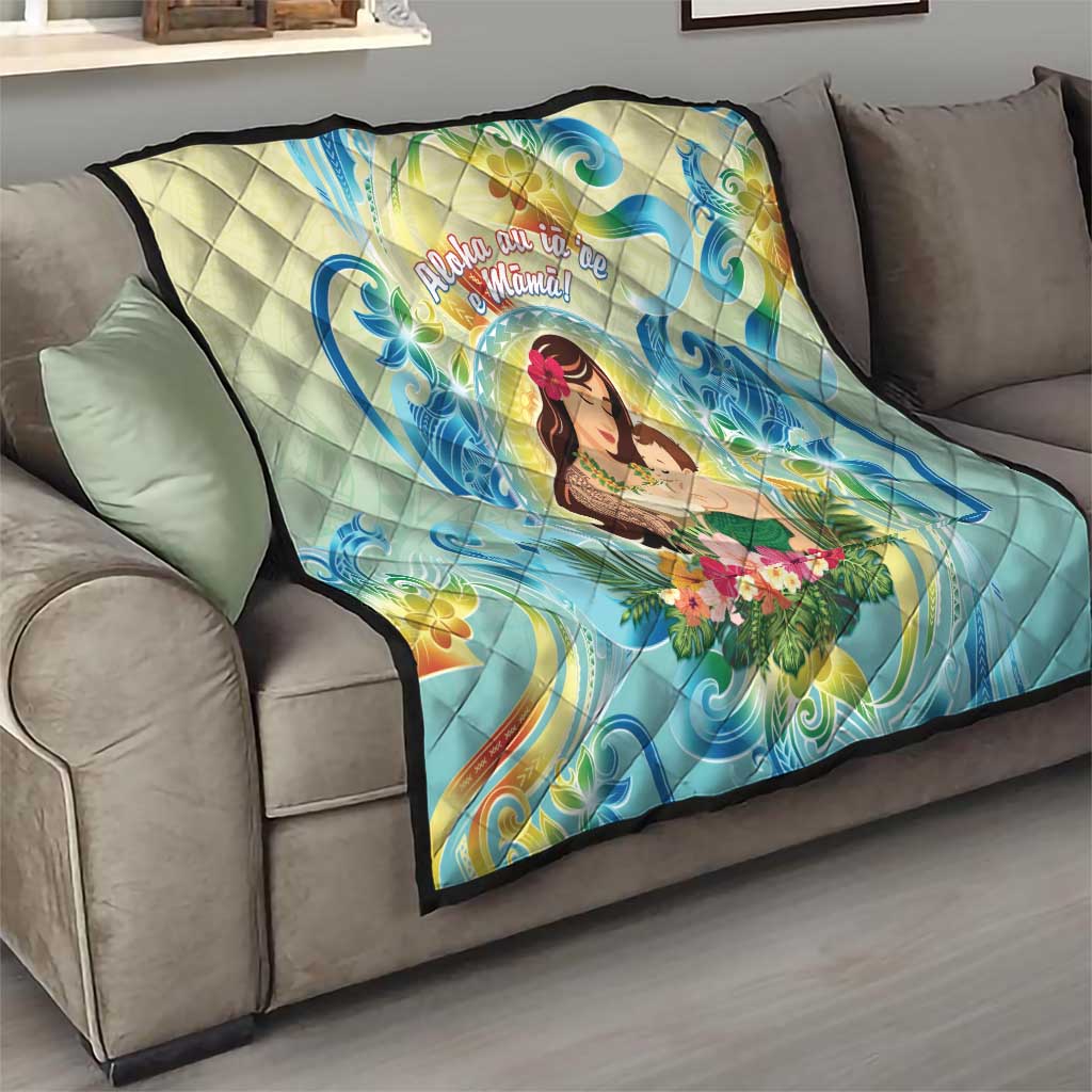 Hawaii Mother's Day Quilt I Love You Mom