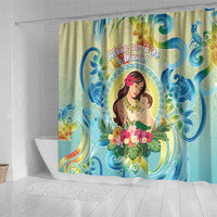 Hawaii Mother's Day Shower Curtain I Love You Mom