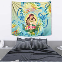 Hawaii Mother's Day Tapestry I Love You Mom