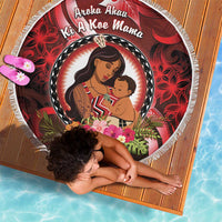 New Zealand Mother's Day Beach Blanket I Love You Mom
