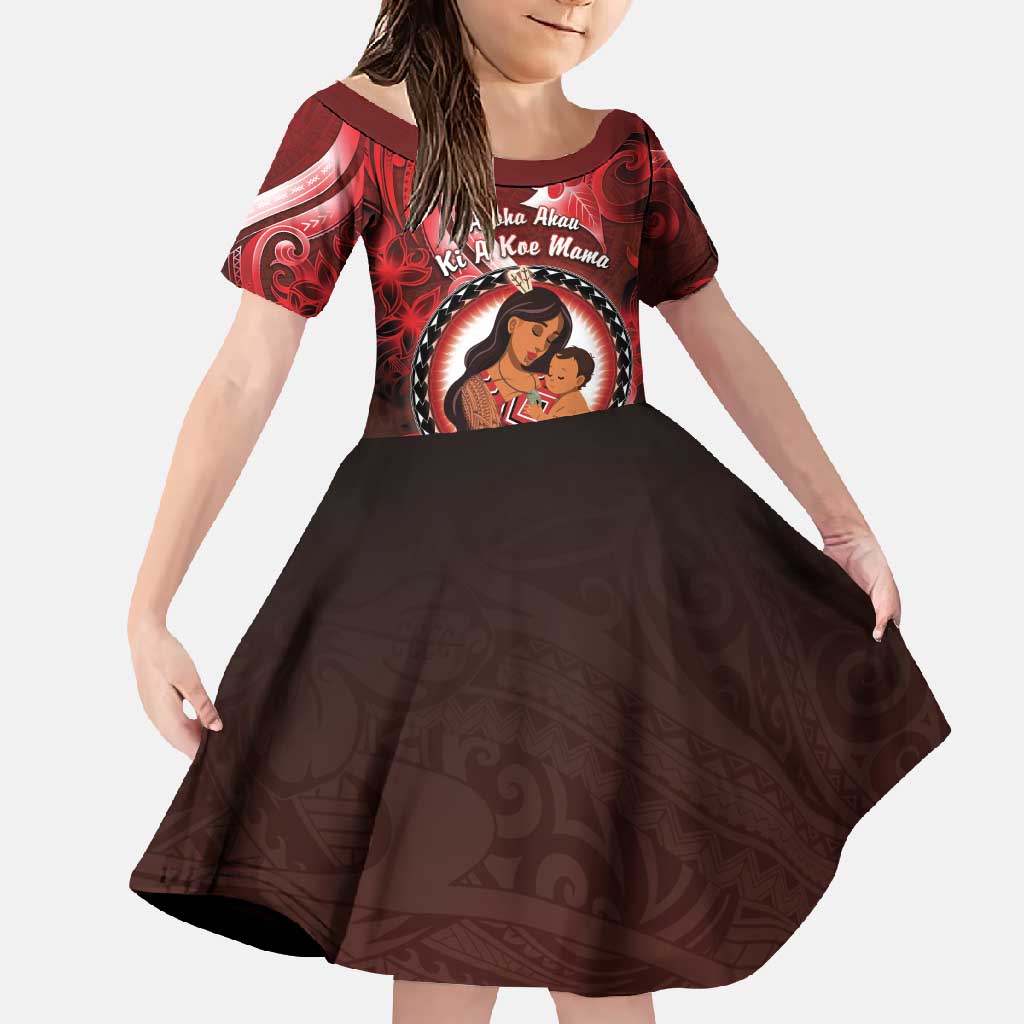 Personalised New Zealand Mother's Day Family Matching Mermaid Dress and Hawaiian Shirt I Love You Mom