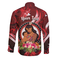 Personalised New Zealand Mother's Day Family Matching Puletasi and Hawaiian Shirt I Love You Mom DT04 - Polynesian Pride