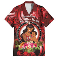 Personalised New Zealand Mother's Day Family Matching Summer Maxi Dress and Hawaiian Shirt I Love You Mom