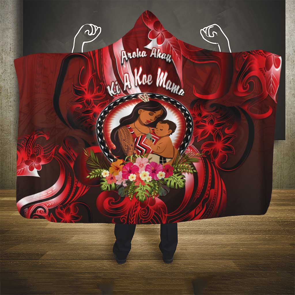 New Zealand Mother's Day Hooded Blanket I Love You Mom