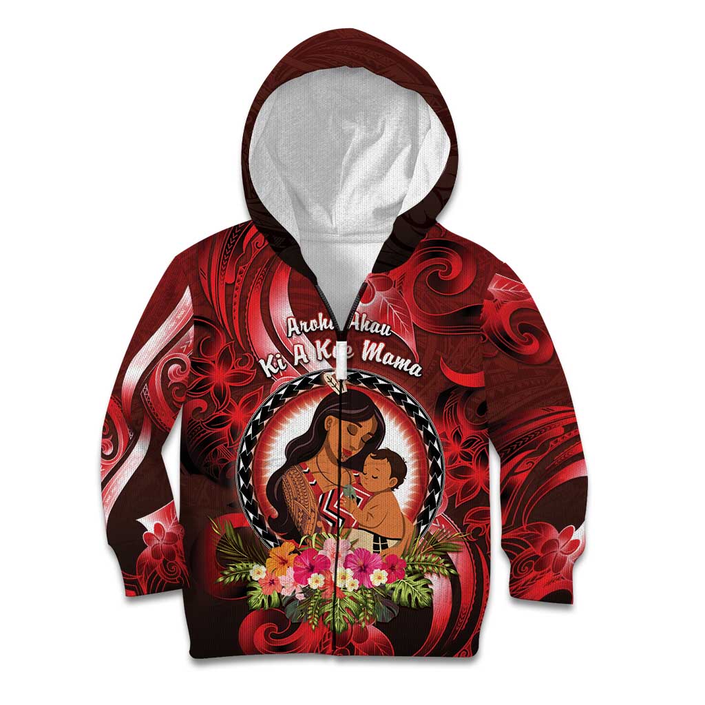 Personalised New Zealand Mother's Day Kid Hoodie I Love You Mom