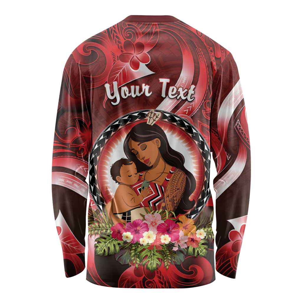 Personalised New Zealand Mother's Day Long Sleeve Shirt I Love You Mom