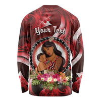 Personalised New Zealand Mother's Day Long Sleeve Shirt I Love You Mom