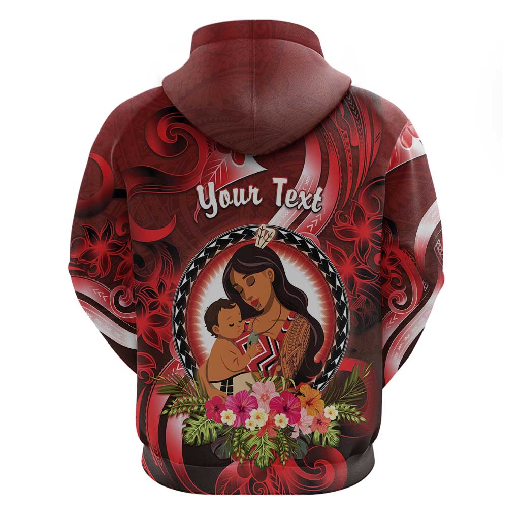 Personalised New Zealand Mother's Day Zip Hoodie I Love You Mom