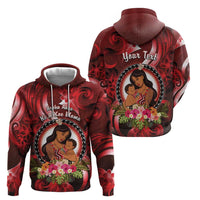 Personalised New Zealand Mother's Day Zip Hoodie I Love You Mom