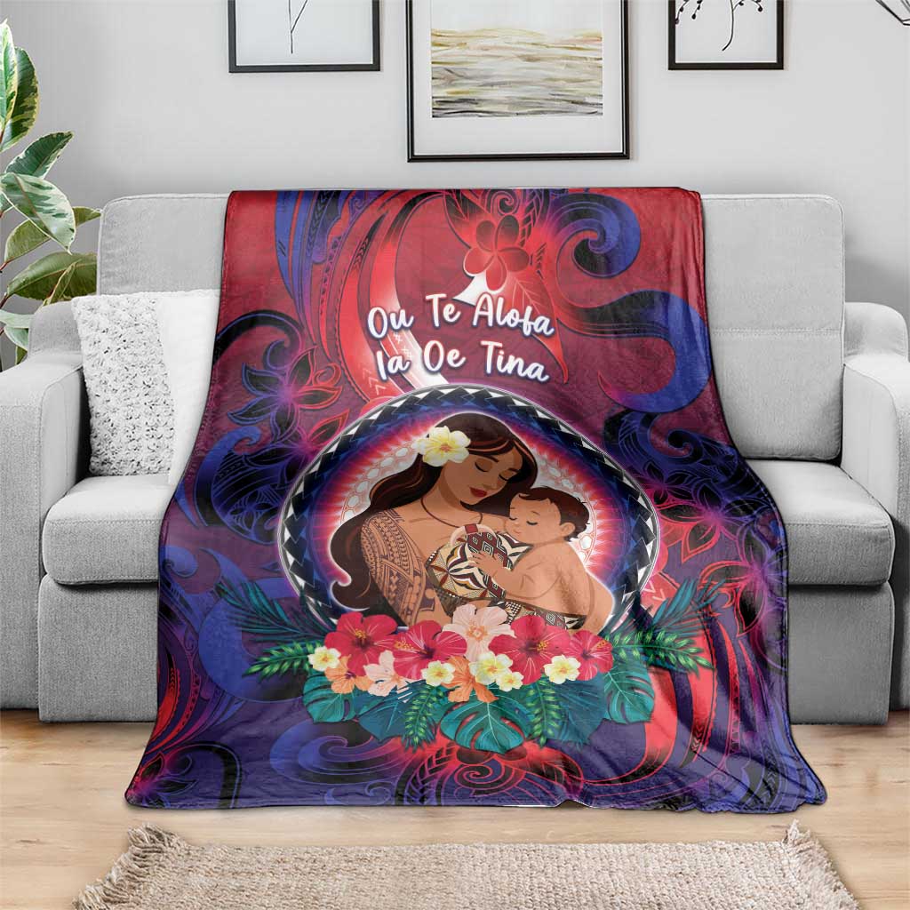 Samoa Mother's Day Blanket I Love You Mom