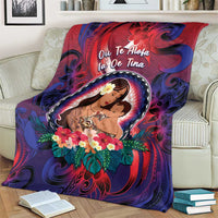 Samoa Mother's Day Blanket I Love You Mom