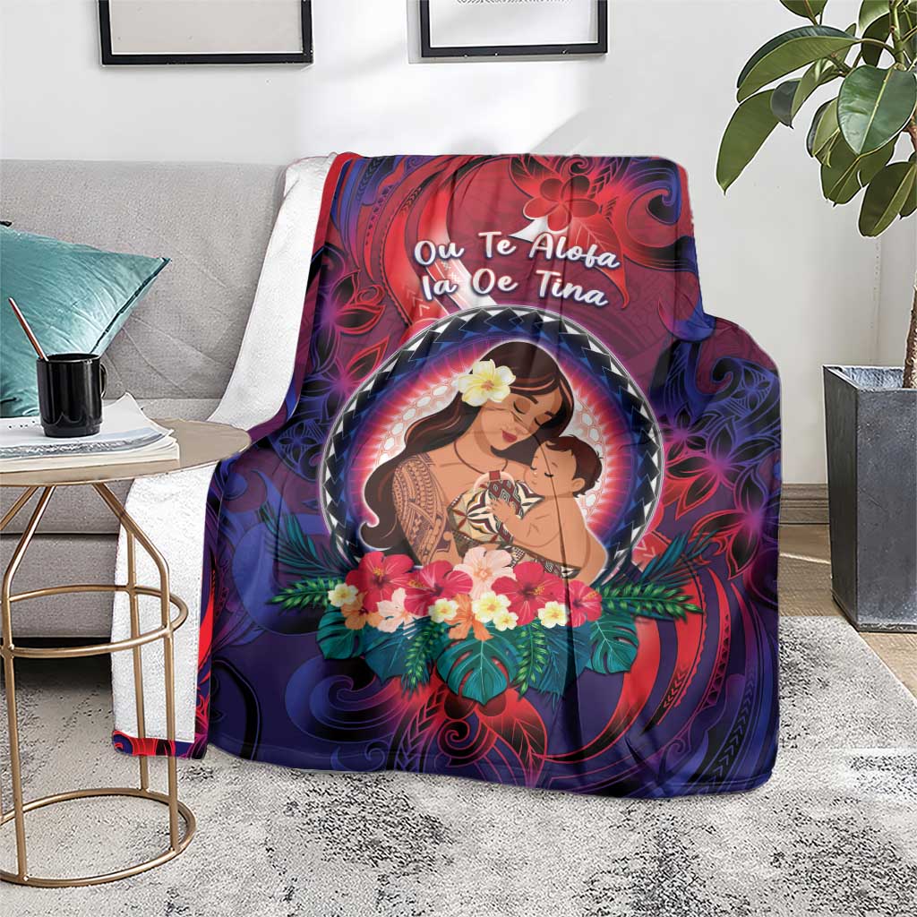 Samoa Mother's Day Blanket I Love You Mom