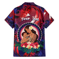 Personalised Samoa Mother's Day Family Matching Puletasi and Hawaiian Shirt I Love You Mom
