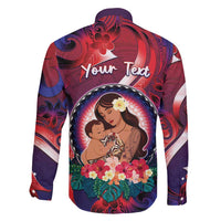 Personalised Samoa Mother's Day Family Matching Puletasi and Hawaiian Shirt I Love You Mom