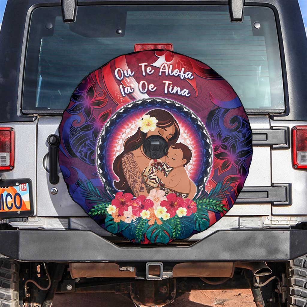 Samoa Mother's Day Spare Tire Cover I Love You Mom