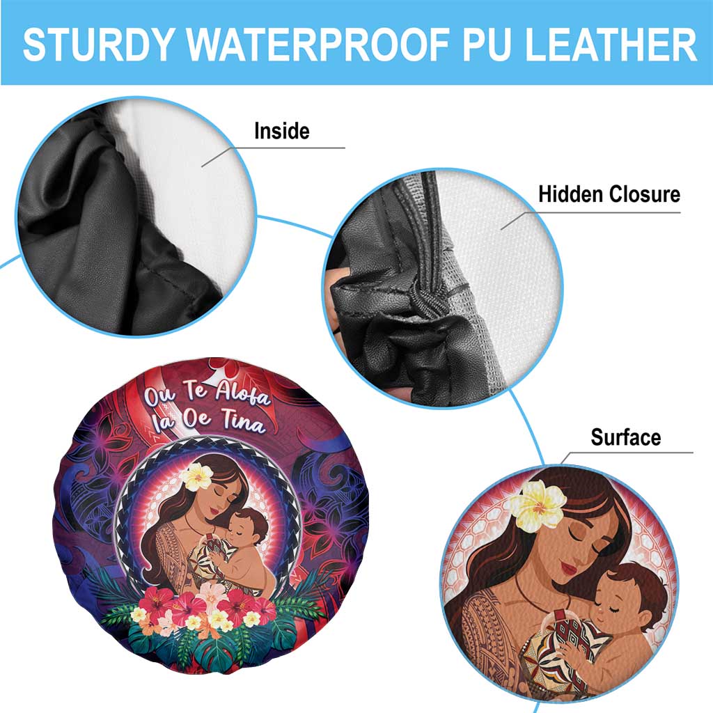 Samoa Mother's Day Spare Tire Cover I Love You Mom