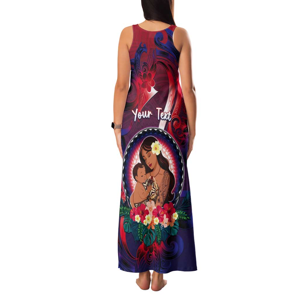 Personalised Samoa Mother's Day Tank Maxi Dress I Love You Mom