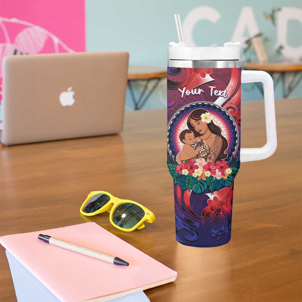 Personalised Samoa Mother's Day Tumbler With Handle I Love You Mom