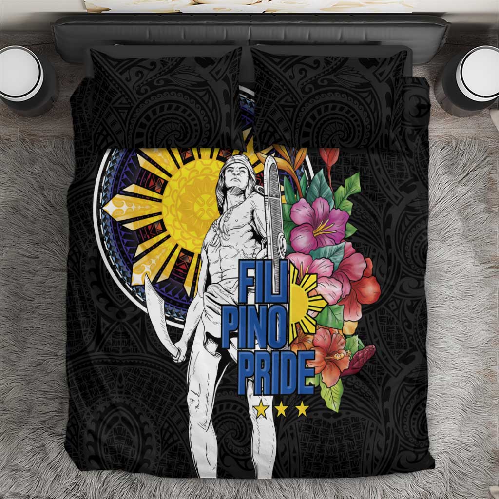 Filipinos Lapu-Lapu Hero Philippines Bedding Set Hibiscus Flowers Style