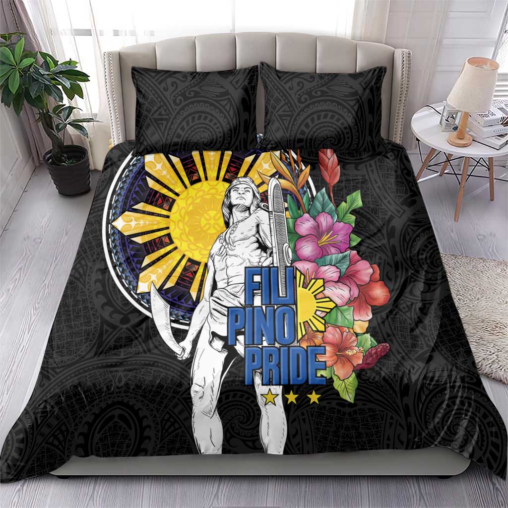 Filipinos Lapu-Lapu Hero Philippines Bedding Set Hibiscus Flowers Style