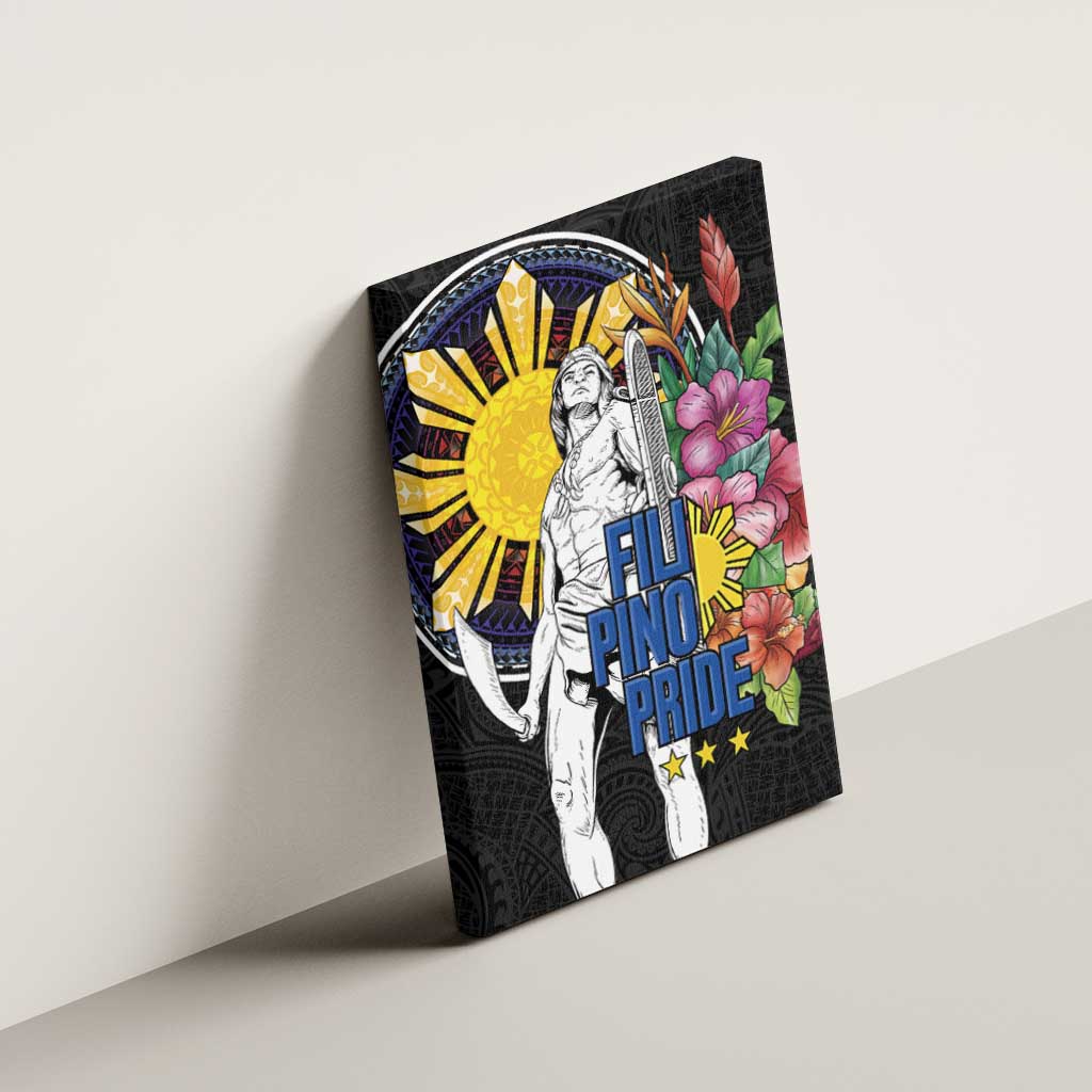 Filipinos Lapu-Lapu Hero Philippines Canvas Wall Art Hibiscus Flowers Style