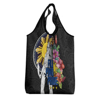 Filipinos Lapu-Lapu Hero Philippines Grocery Bag Hibiscus Flowers Style
