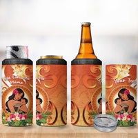 Personalised Tonga Mother's Day 4 in 1 Can Cooler Tumbler I Love You Mom