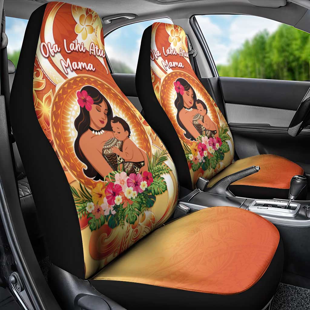 Tonga Mother's Day Car Seat Cover I Love You Mom