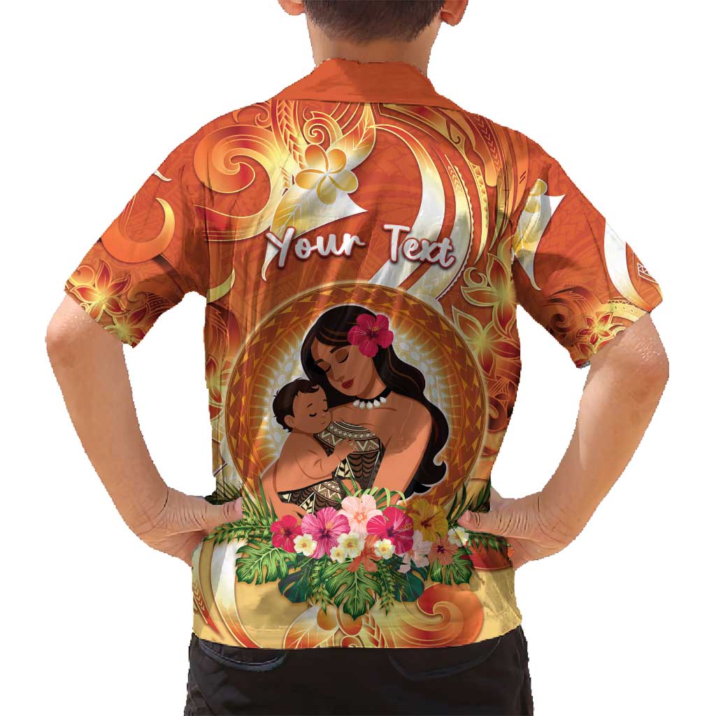 Personalised Tonga Mother's Day Family Matching Summer Maxi Dress and Hawaiian Shirt I Love You Mom DT04 - Polynesian Pride