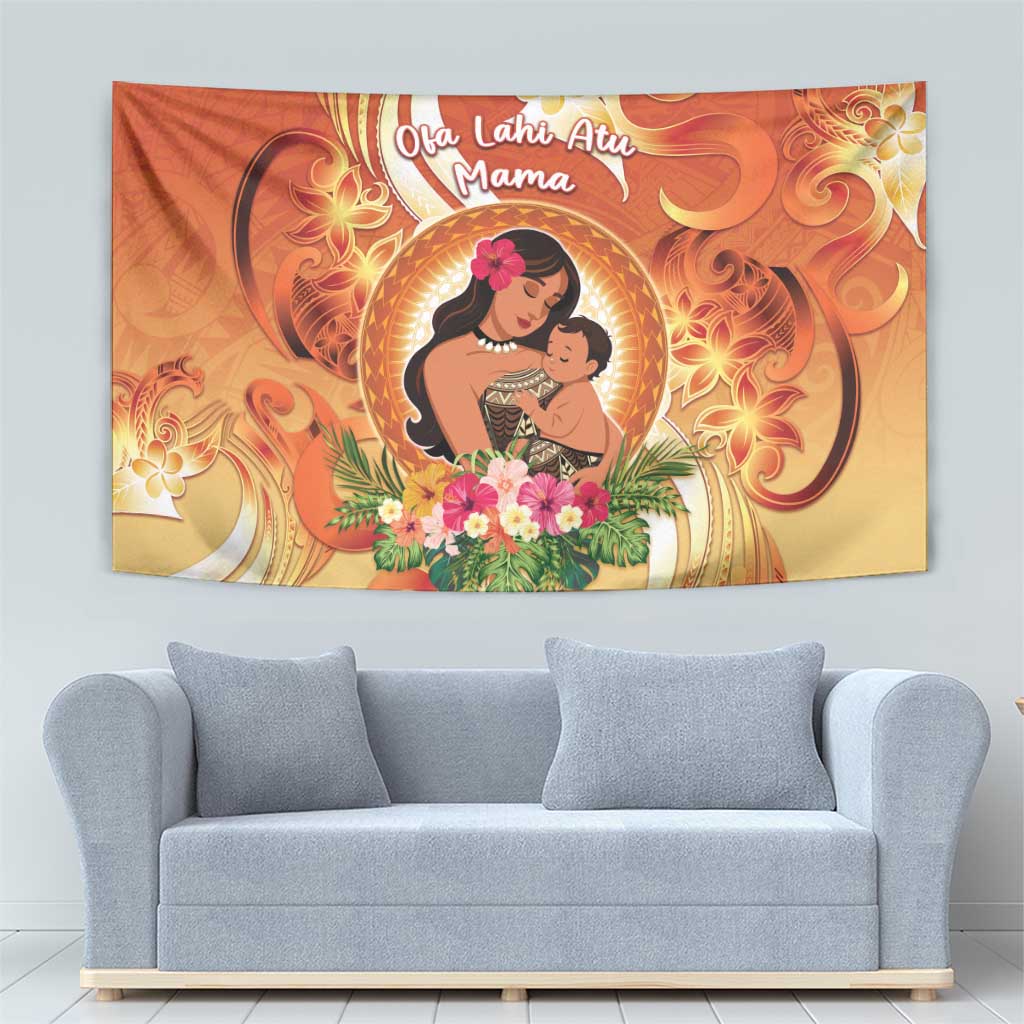 Tonga Mother's Day Tapestry I Love You Mom