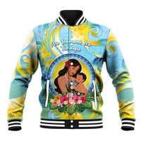 Personalised Fiji Mother's Day Baseball Jacket I Love You Mom