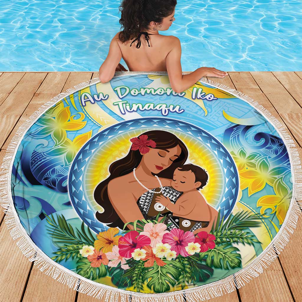 Fiji Mother's Day Beach Blanket I Love You Mom