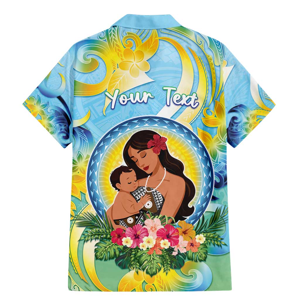 Personalised Fiji Mother's Day Family Matching Mermaid Dress and Hawaiian Shirt I Love You Mom
