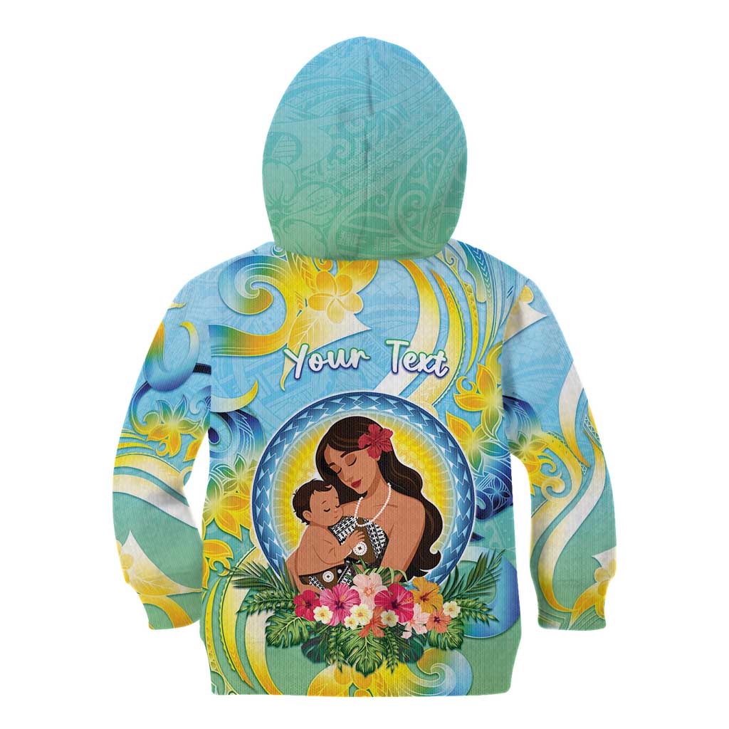 Personalised Fiji Mother's Day Kid Hoodie I Love You Mom