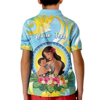 Personalised Fiji Mother's Day Kid Polo Shirt I Love You Mom
