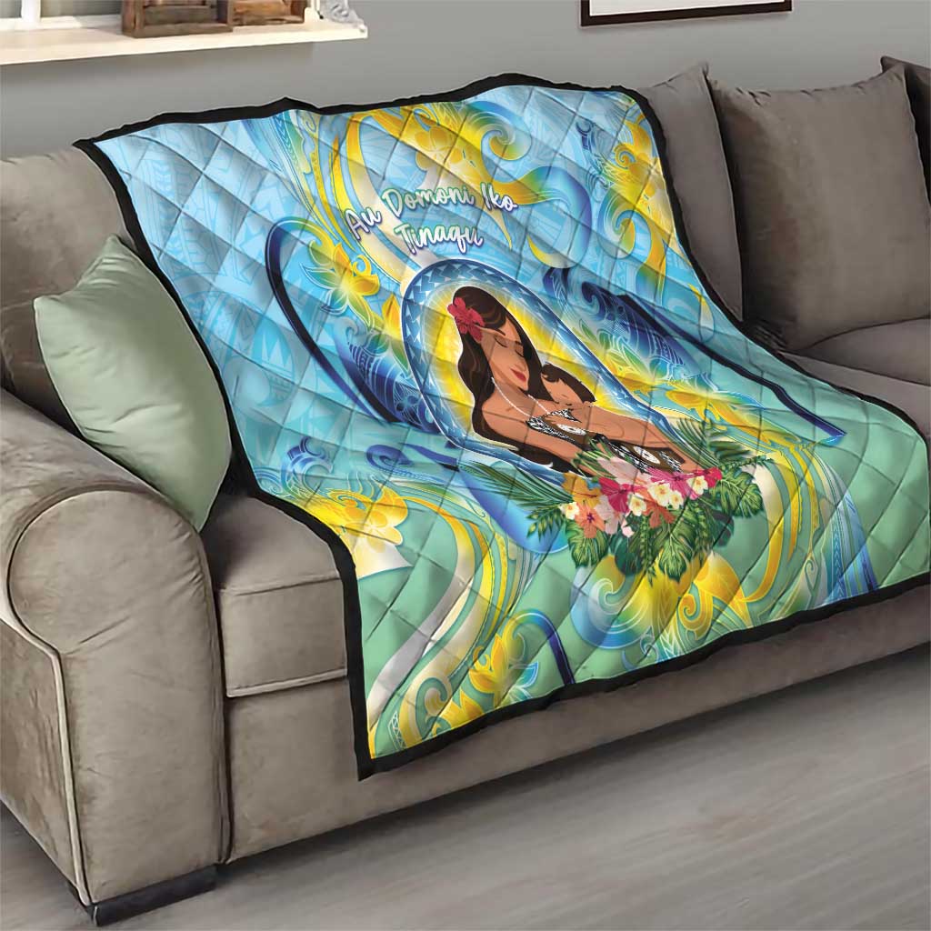 Fiji Mother's Day Quilt I Love You Mom