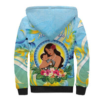 Personalised Fiji Mother's Day Sherpa Hoodie I Love You Mom