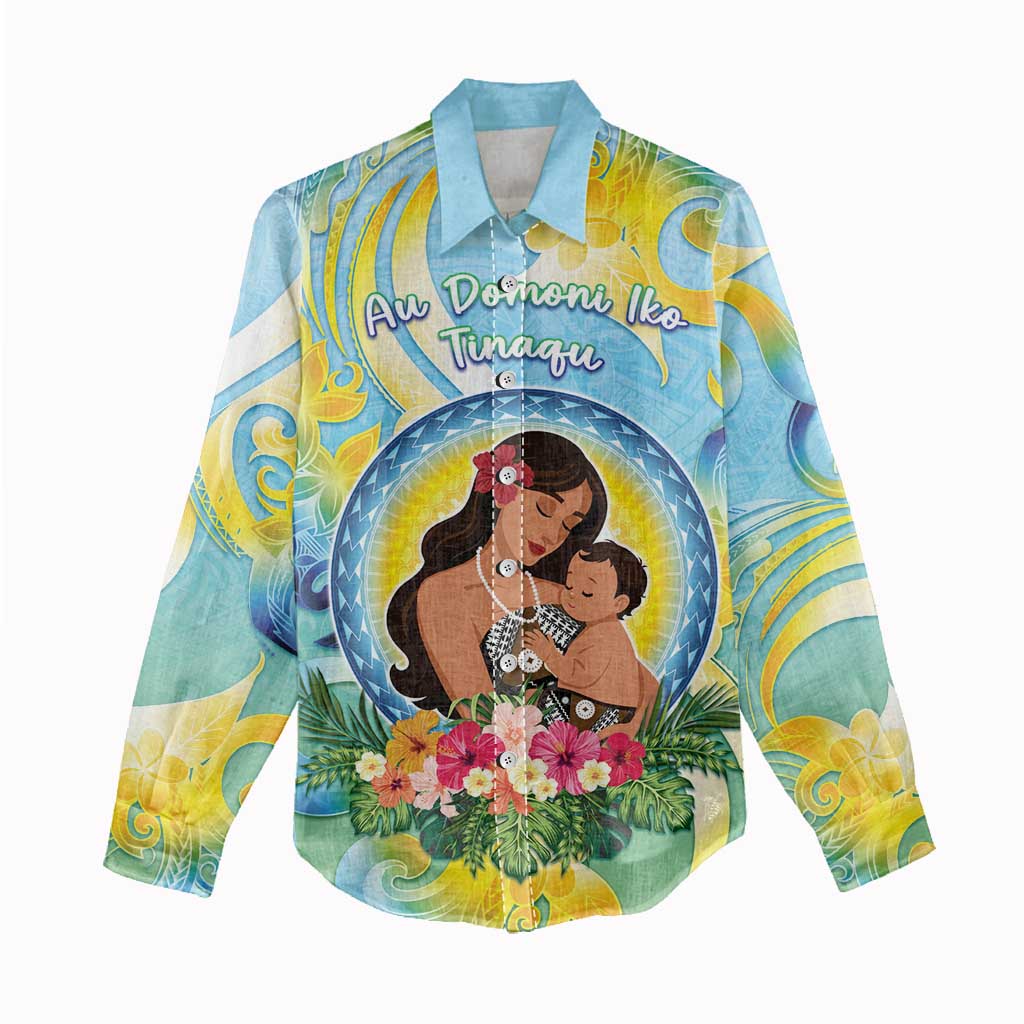 Personalised Fiji Mother's Day Women Casual Shirt I Love You Mom DT04 - Polynesian Pride