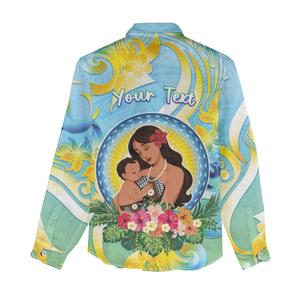 Personalised Fiji Mother's Day Women Casual Shirt I Love You Mom DT04 - Polynesian Pride