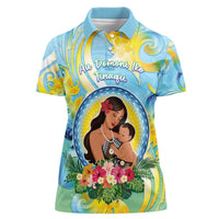 Personalised Fiji Mother's Day Women Polo Shirt I Love You Mom