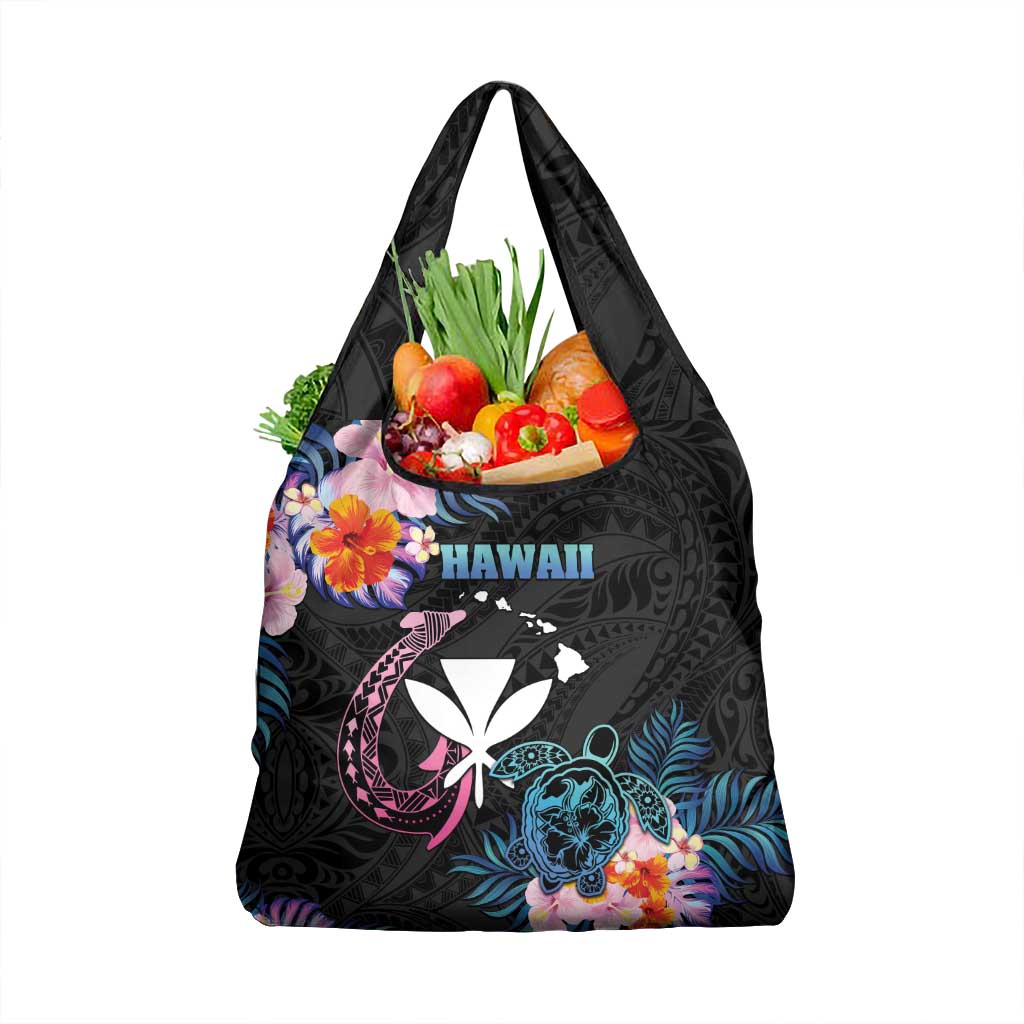 Hawaii Grocery Bag Kanaka Maoli With Fish Hook