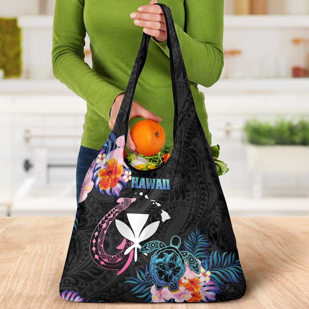 Hawaii Grocery Bag Kanaka Maoli With Fish Hook